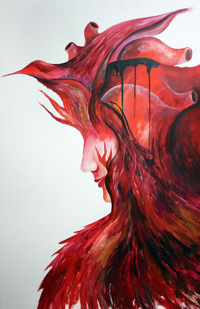 Corazon Red - a Paint Artowrk by Adrian Arias